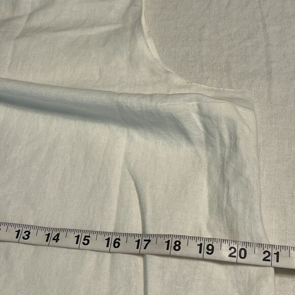 Abercrombie & Fitch Women's A-Line Dress White Linen Sleeveless Size M Pockets - Picture 7 of 10